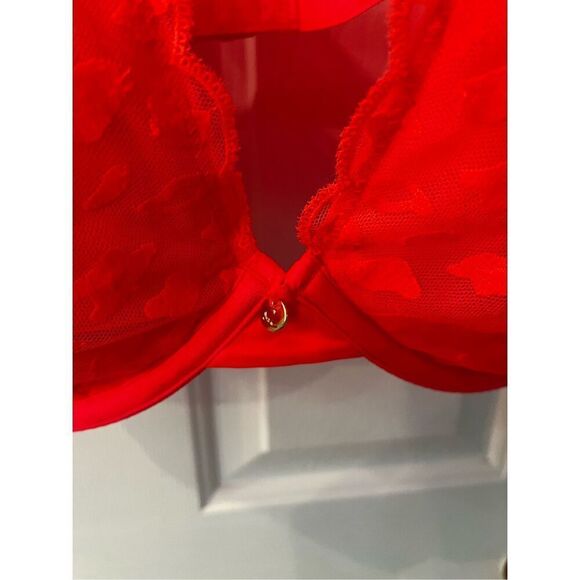 Cacique Orange High Apex Plunge Bra sz 44DDD NWOT - Picture 3 of 7